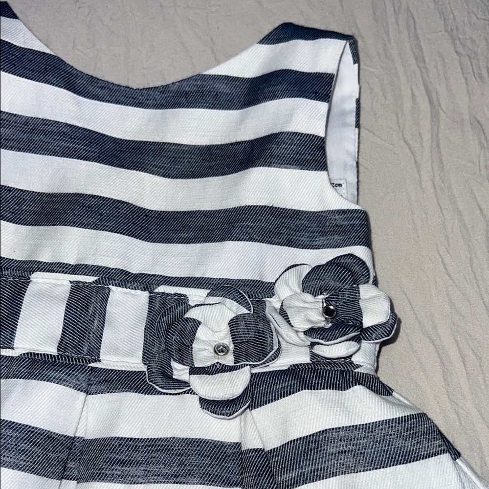 Mayoral Blue and White Sleeveless A-line Sundress - Picture 4 of 9